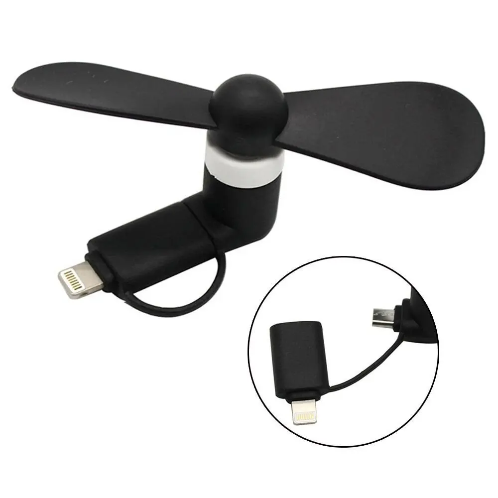 5 шт./лот 2 в 1 Новый портативный мини USB вентилятор для Android IPhone супер милый