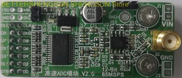 Высокоскоростной модуль AD AD9226 параллельный 12 бит 65M плата сбора данных FPGA|Датчик