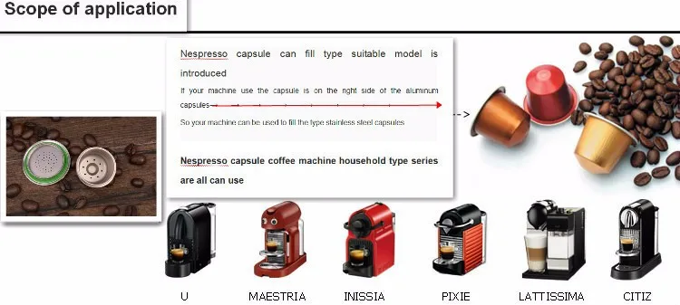 Магазин при фабрике DIY нержавеющая сталь металл Nespresso машина Совместимость капсулы многоразового использования