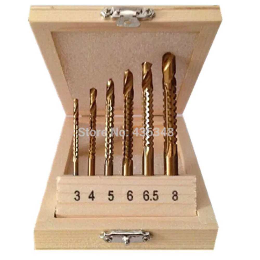Горячее предложение! Распродажа! 6 шт. новые сверла с титановым покрытием для