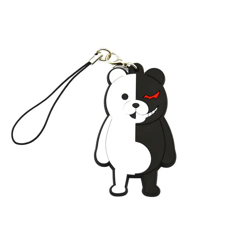 Аниме Dangan Ronpa медведь Монокума о стиль резиновая подвеска брелок модель игрушки