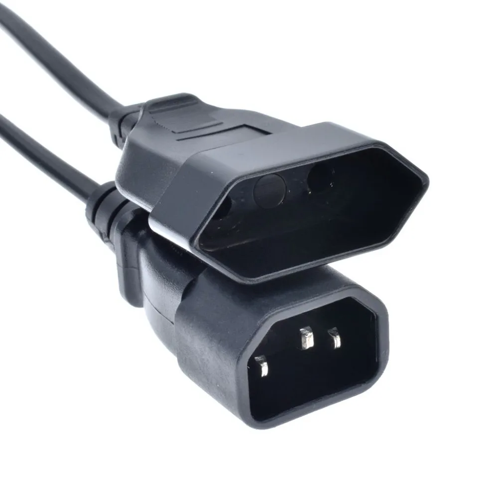 Евро розетка шнур питания, IEC 320 C14 штекер Schuko CEE7/16 2Pin гнездо Кабель питания для UPS PDU, IT оборудование