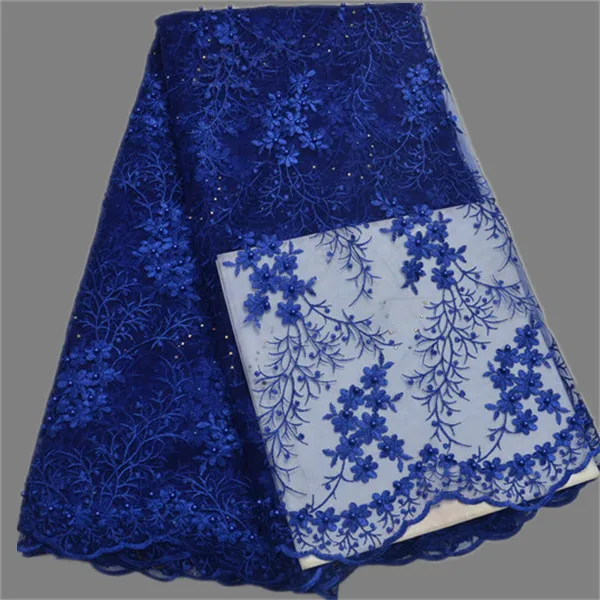 New arrival French net lace fabric with beads embroidery tulle material for party dress IPN8(5yards/lot)multi color | Дом и сад