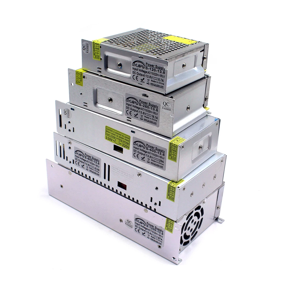 DC13.8V источник питания 200W 240W 250W 300W 400W 500W 600W 720W 800W 1000W 1200W AC DC 13 8 V для Led светильник CCTV