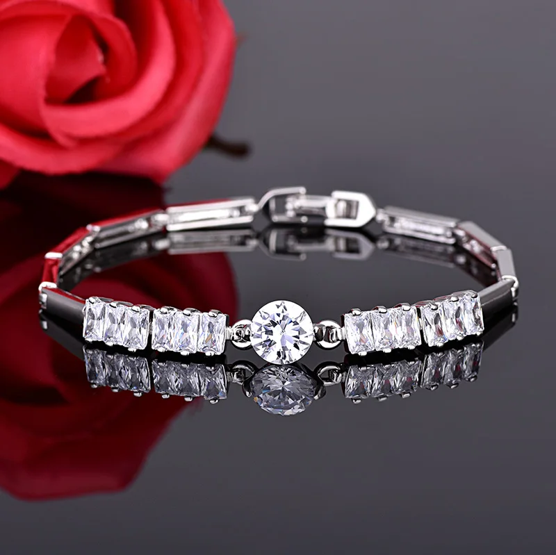Luxury Bamboo festival AAA Cubic Zircon Bracelets &amp Bangles Inlay Cluster Brilliant CZ Crystal Bangle For Women Wedding Party | Украшения