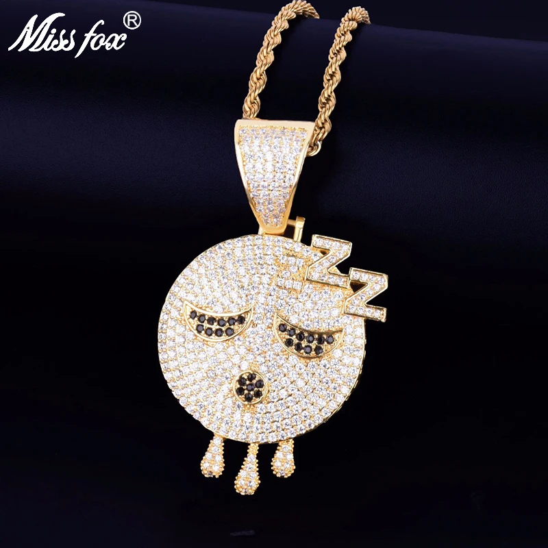 Мужской кулон Missfox ожерелье с подвеской в стиле хип хоп высокое качество модные
