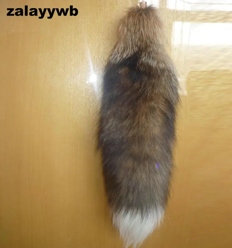 Брелок для ключей zalzyywb из 100% натурального Лисьего искусственного меха длина