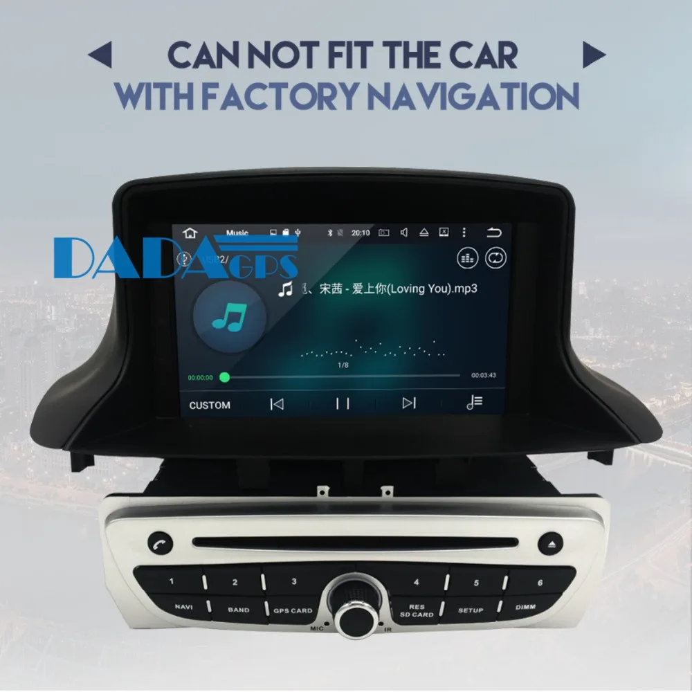 Новейший автомобильный радиоприемник Android 9 0 DVD плеер GPS навигация для Renault Megane 3