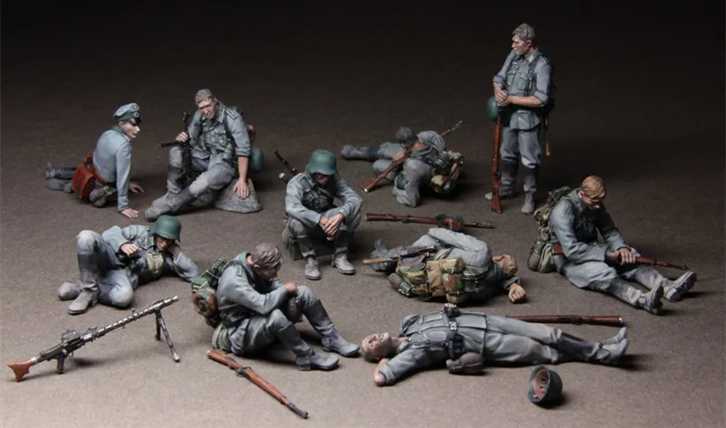 1/35 модельная фигурка из смолы комплект разобранный Неокрашенный 00S17 | Игрушки и