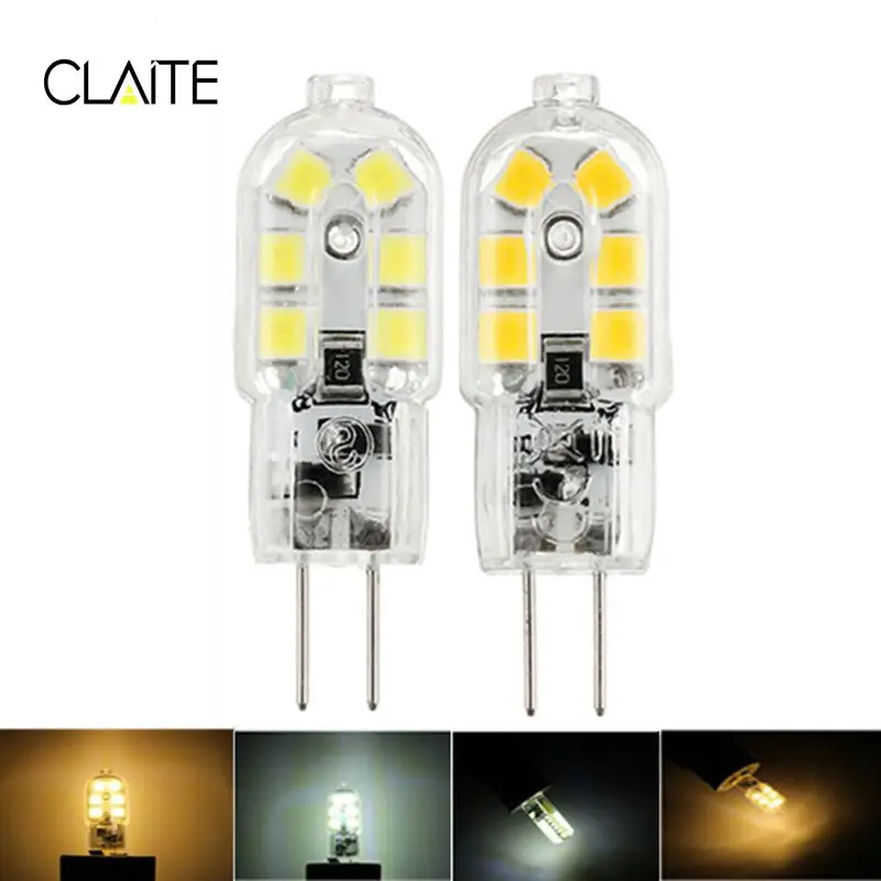 Светильник с регулируемой яркостью CLAITE G4 2 Вт SMD2835 12 светодиодов теплый белый