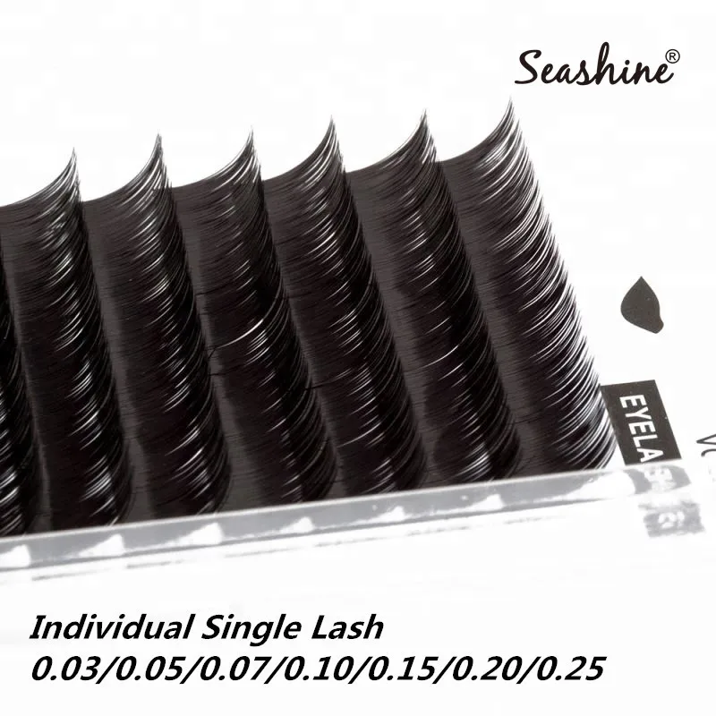 Накладные норковые ресницы Seashine матовые Индивидуальные для наращивания