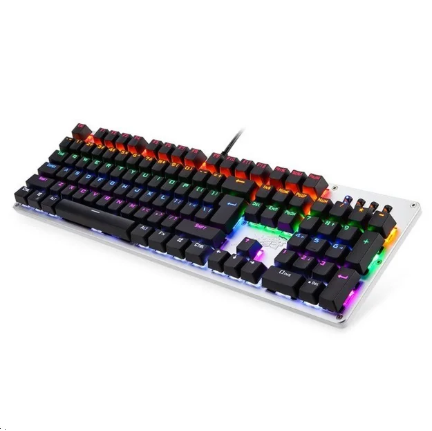 LINGBAO игровая механическая клавиатура анти ореолы Светящийся синий черный