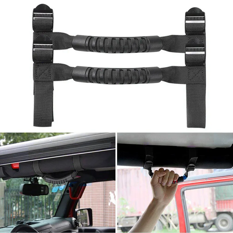 Рулонная рукоятка для Jeep Wrangler JK TJ YJ CJ JL Sports Sahara Rubicon & Unlimited 1987 2018|roll bar handles|black armrestjeep