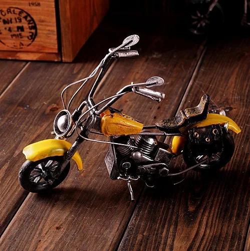 

Free Shipping! Vintage Style Metal Motorcycle Model Retro Style Classic Metal Motobike Home & Coffee Bar Decoration Gift