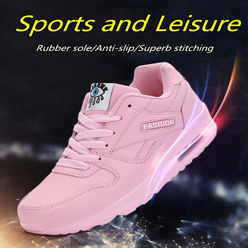 TOURSH Women Running Shoes Air Krasovki Womens Sneakers Zapatillas Deportivas Mujer Pink Size7.5 | Спорт и развлечения