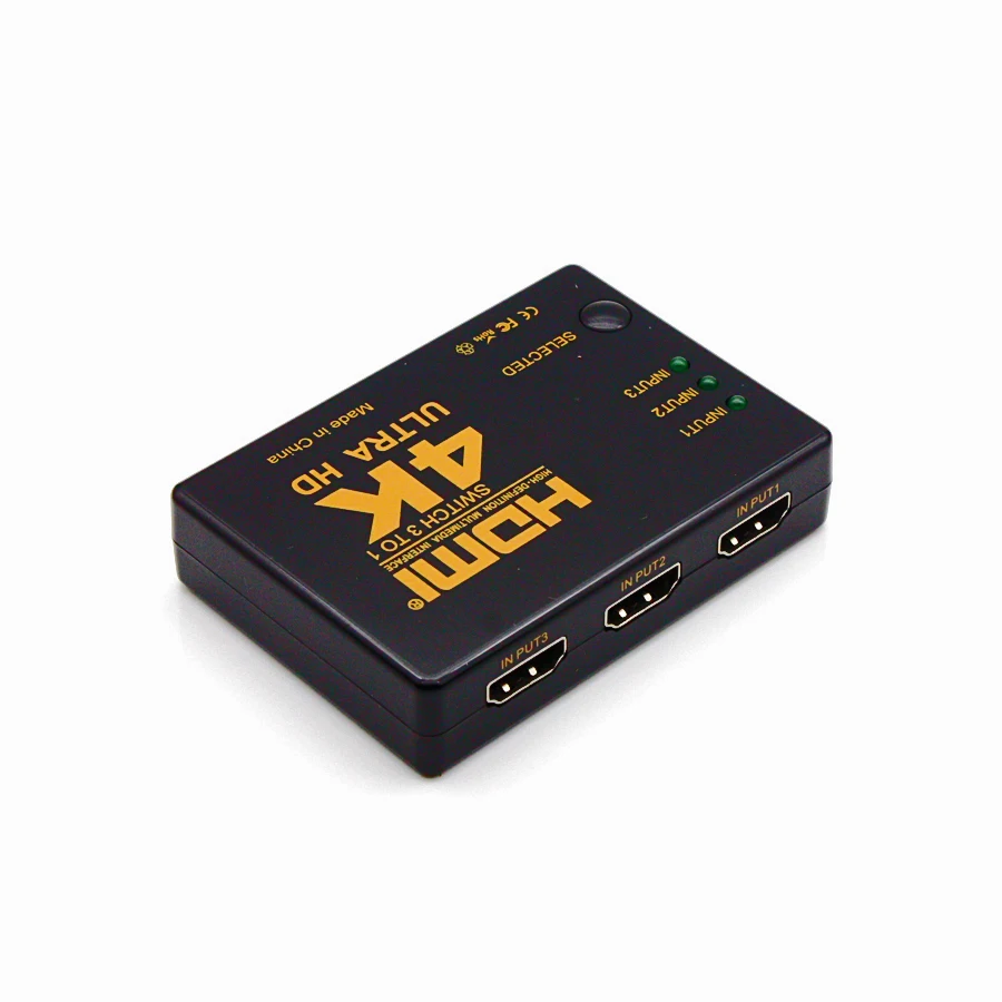 AIXXCO 4K* 2K 1080P HDMI видео аудио сигнал сплиттер 3 входа 1 выход переключатель для DVD/PS4/HDTV