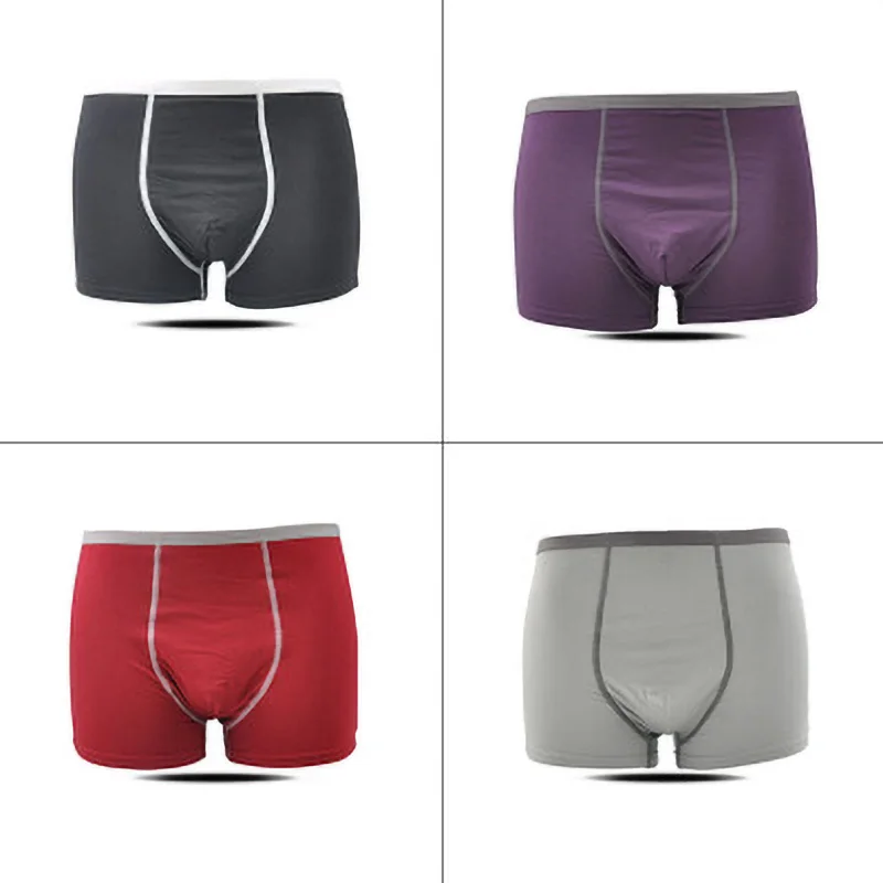 Boxers Mens Underwear Breathable Men Panties Comfort Cotton Underpants Solid Male Boxer Shorts | Мужская одежда