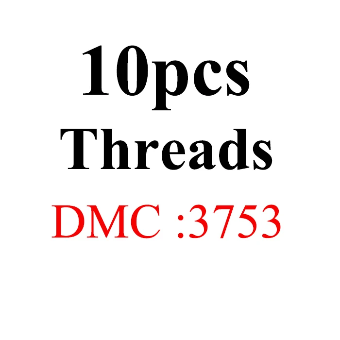 1.2m10pcs-DMC3753 Золотое панно сделай сам DMC 3740-3787 вышивка нитью нити 10 шт./партия 1,2 м Набор для вышивки крестиком наборы для вышивки крестом 11,12 - Цвет: 1.2m10pcs-DMC3753