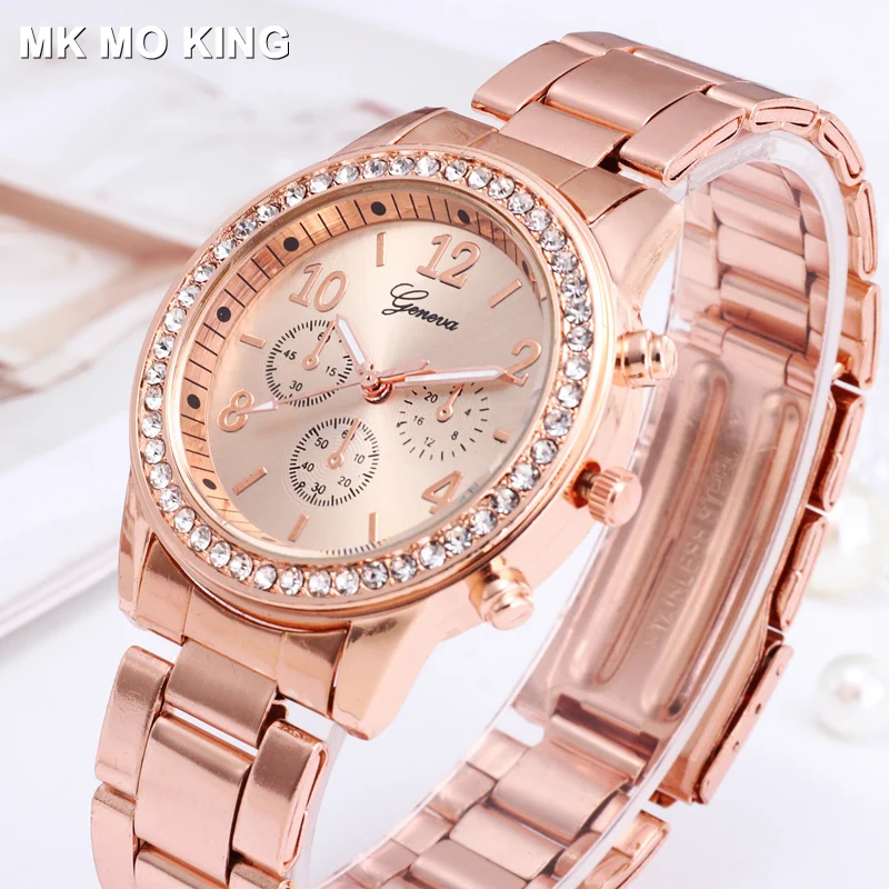2019 классические роскошные стразы часы Для женщин модные женские Relogio Feminino Reloj Mujer
