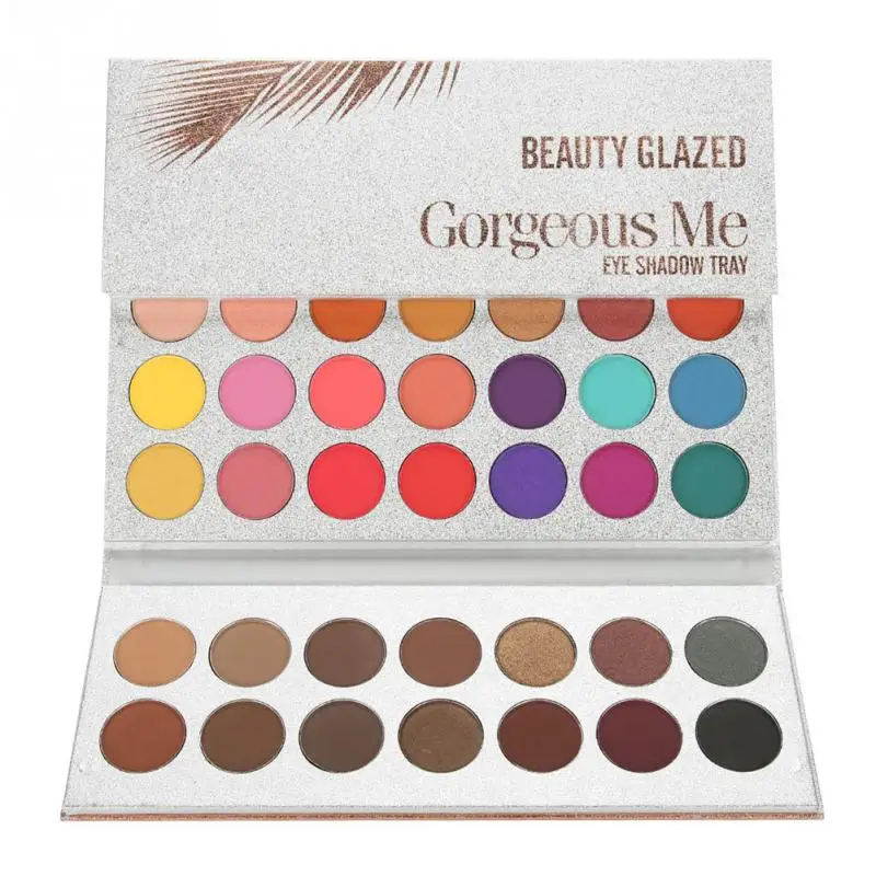Палетка теней для век Beauty Glazed глиттер макияжа глаз палитра глиттеров матовый