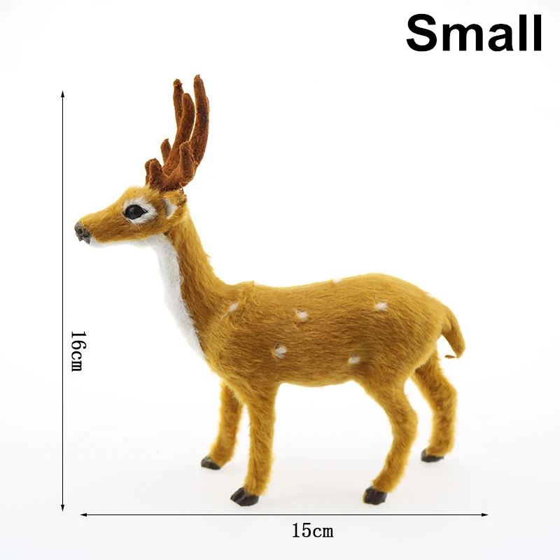 16cm Noel, креативные рождественские украшения для дома, имитация лося, рождественские олени, Вечерние Декорации, Декорации для сцены, W - Цвет: 16cm