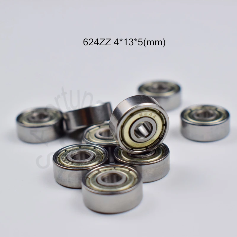 624ZZ 4*13*5 (мм) 10 шт. Подшипник Бесплатная доставка ABEC 5 подшипники металлическим