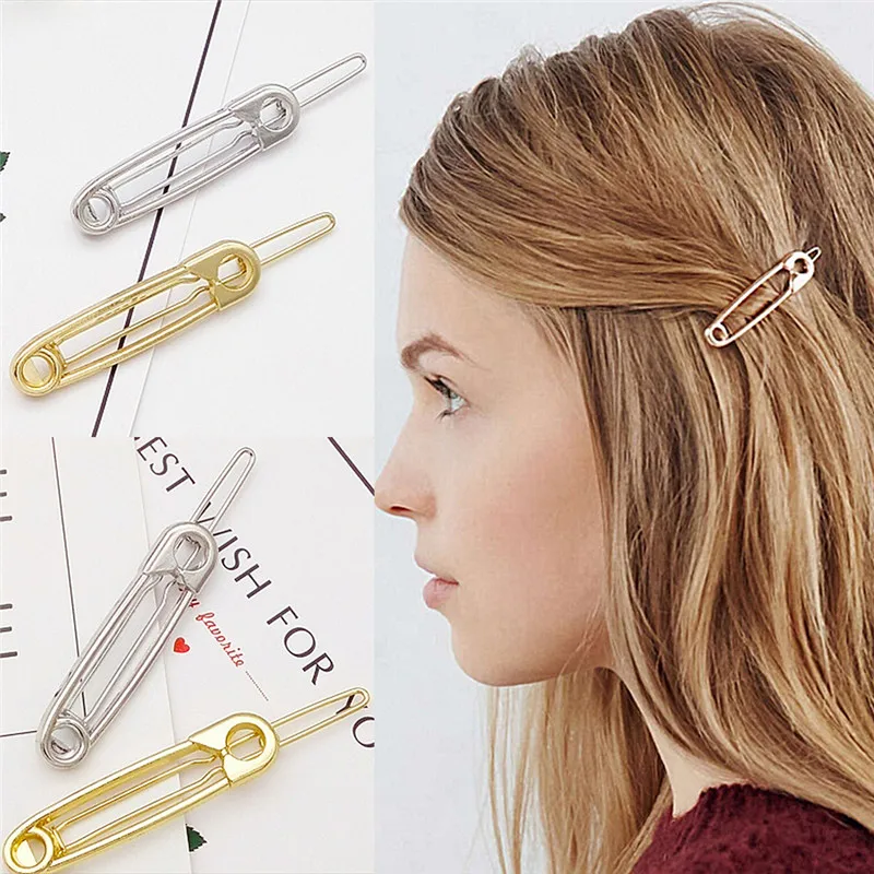 

1Pc TEROKK New Simple Jewelry Exquisite Playful Metal Modeling Hairpin Hair Accessories