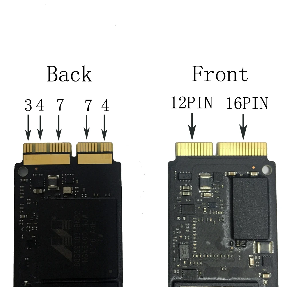 Твердотельный накопитель 128 ГБ 256 512 SSD для Apple Macbook Pro Retina A1502 A1398 Air A1465 A1466