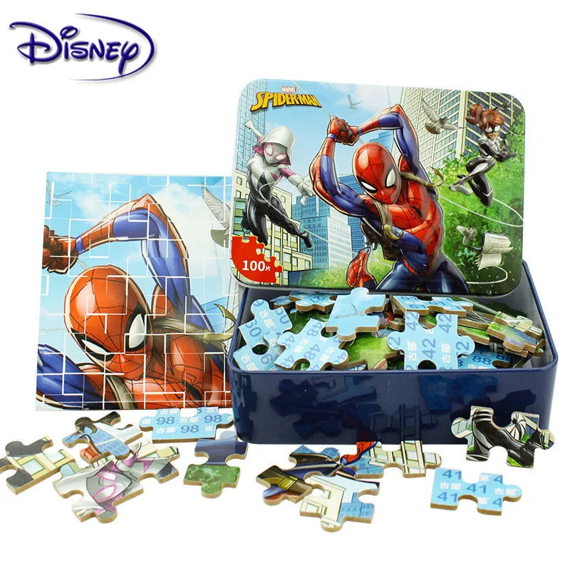 Disney 100 шт. с принтами &quotMarvel&quot &quotМстители&quot &quotЧеловек паук&quot автомобиль