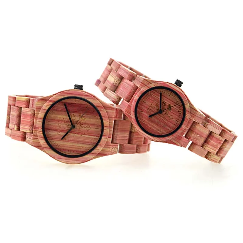 Часы BEWELL женские кварцевые с бамбуковым корпусом брендовые аналоговые ручной