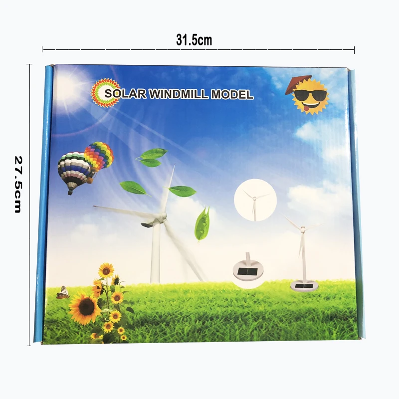 DIY Solar Windmill Model Toys - Plastic 3D Puzzle Assembling Solar Powered Windmill - Ideal Gift for Kids image 5