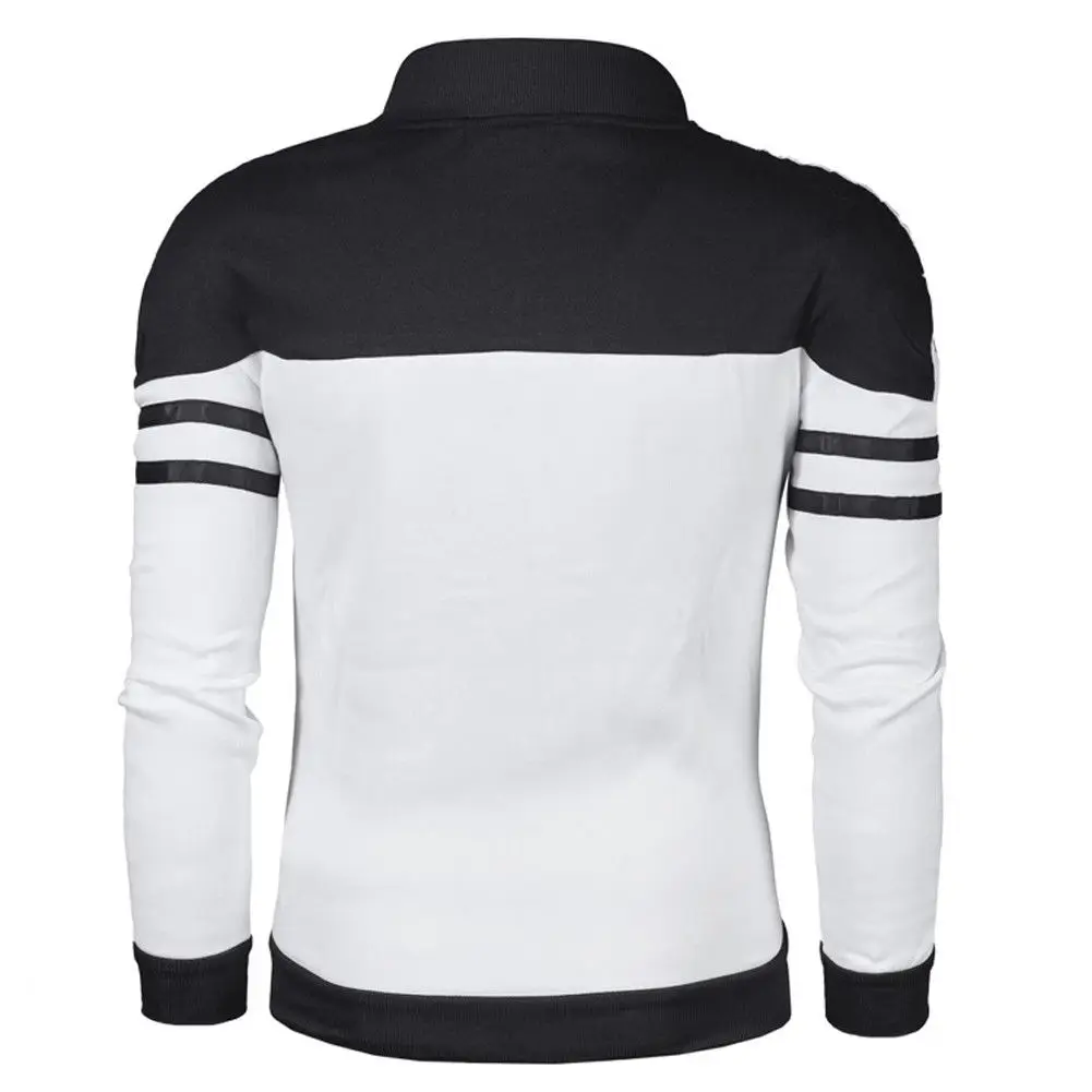 Новая мужская Повседневная тонкая простая толстовка с капюшоном, флисовая толстовка на молнии с карманами, толстовка с капюшоном на молнии, полосатые топы размера плюс, повседневная куртка