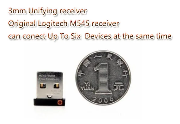 Оригинальный ресивер 3 мм для беспроводной мыши и клавиатуры Logi tech M185 M280 M545 mk260 270 с