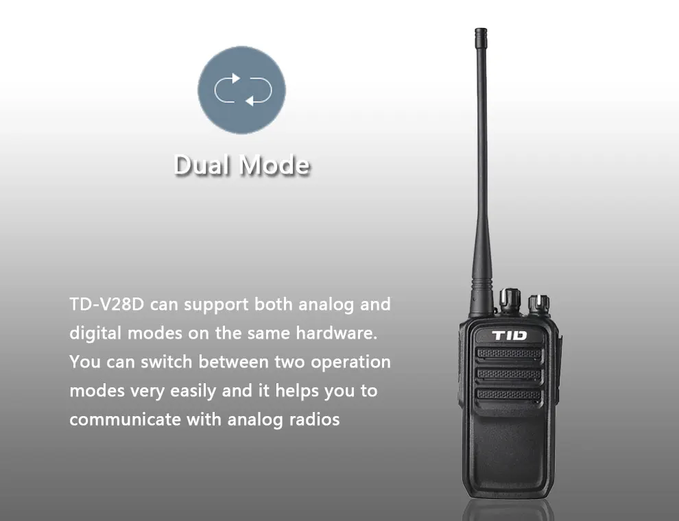 TID TD-V28D двойной слот времени DMR рации цифровой и аналоговый режим двухстороннее радио