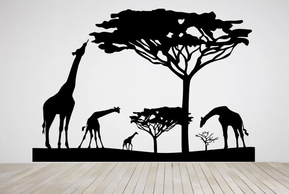 

Wild Animal Sticker Africa Decal Muurstickers Posters Wall Decals Pegatina Decal Decor Mural Wild Animal Sticker