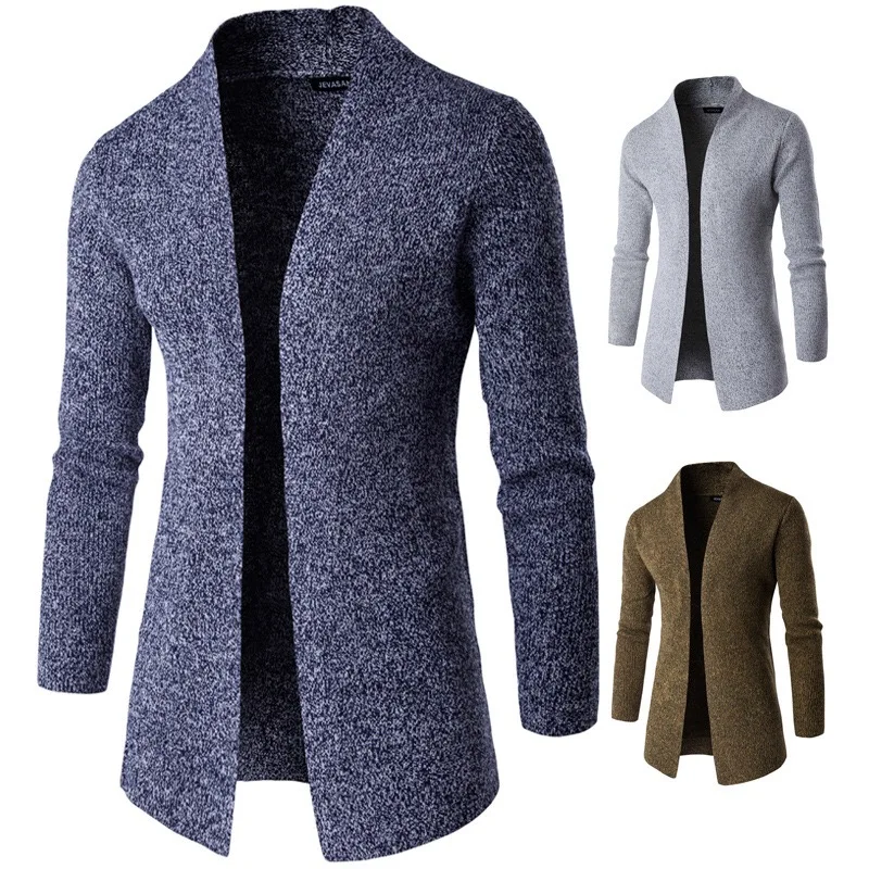 Ropa De Hombre осень 2018 мужская верхняя одежда модный кардиган мужской свитер пальто |