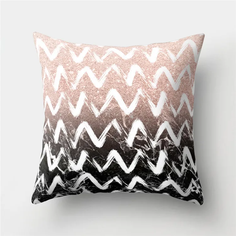 Декор для дома Мандала Подушка Чехол геометрический мраморный декор розовое