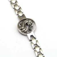 hot game mortal combat bracelet metal link chain bangle dragon logo charm bracelets for men women jewelry souvnir dropshipping