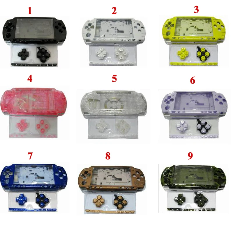 Высококачественный чехол для PSP 2000 PSP2000 с полным корпусом сменный кнопочный