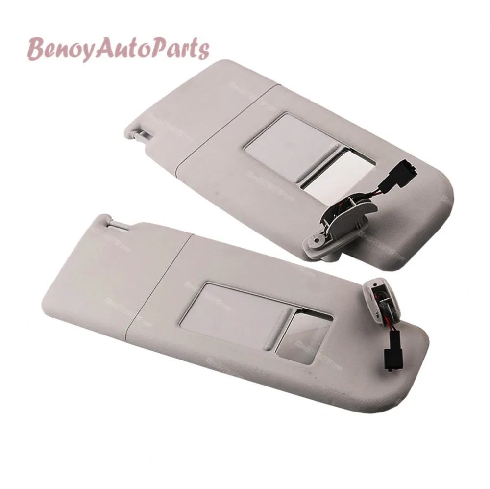 Серый солнцезащитный козырек левая сторона передняя для VW Beetle Golf Jetta MK4 Passat B5 Skoda 1998-2013 3B0857551AH 3B0 857 551 6X0857551
