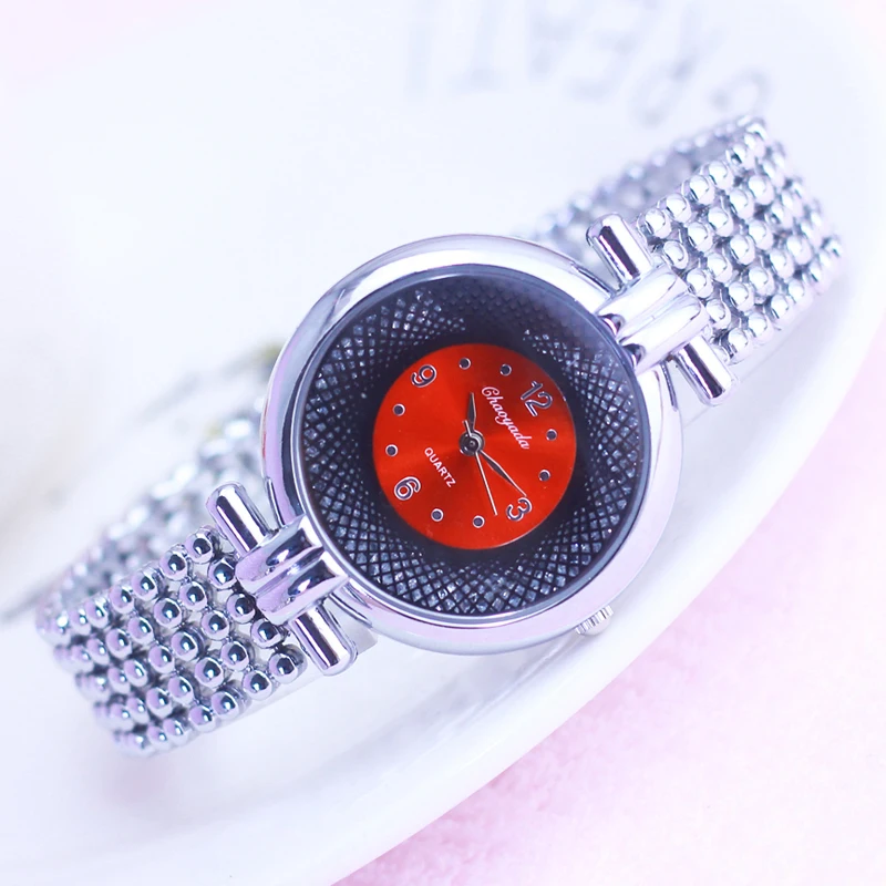 

2019 chaoyada hot sale new style women ladies dress silver bracelet diamond watches girls fashion quartz wristwatches clock