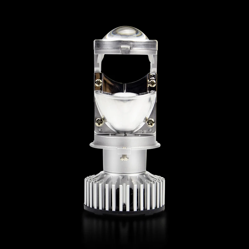 Aozoom хит продаж 2 шт. H4 LED hi lo мини проектор объектив фара для автомобиля прозрачный