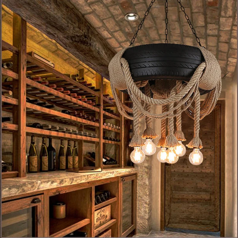 구매 현대 펜 던 트 램프 로프트 타이어 로프 펜 던 트 라이트 레트로 서 스 펜 션 램프 Dia62cm 바 커피 숍 바 홈 조명 Decora G157 저렴한 현대 펜 던 트 램프 로프트 타이어 로프 펜 던 트 라이트 레트로 서 스 펜 션 램프 Dia62cm 바 커피 숍 바 홈 조명 Decora G157