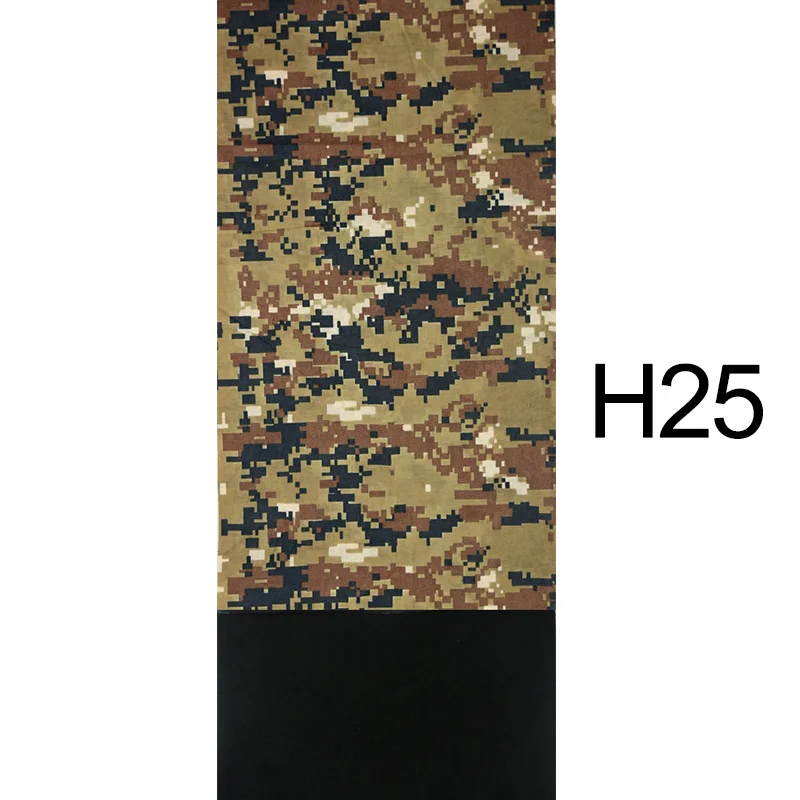 H25 30 цветов, унисекс, велосипедная Бандана с принтом, теплый шарф для шеи, для езды на мотоцикле, на открытом воздухе, для альпинизма, рыбалки, пешего туризма, маска для лица, волшебные шарфы - Цвет: H25