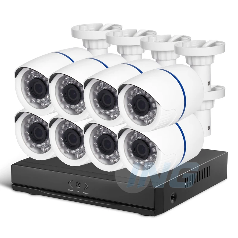 POE 8CH 1080 P CCTV IP системный комплект для фотокамеры HD 8 канальный NVR шт.