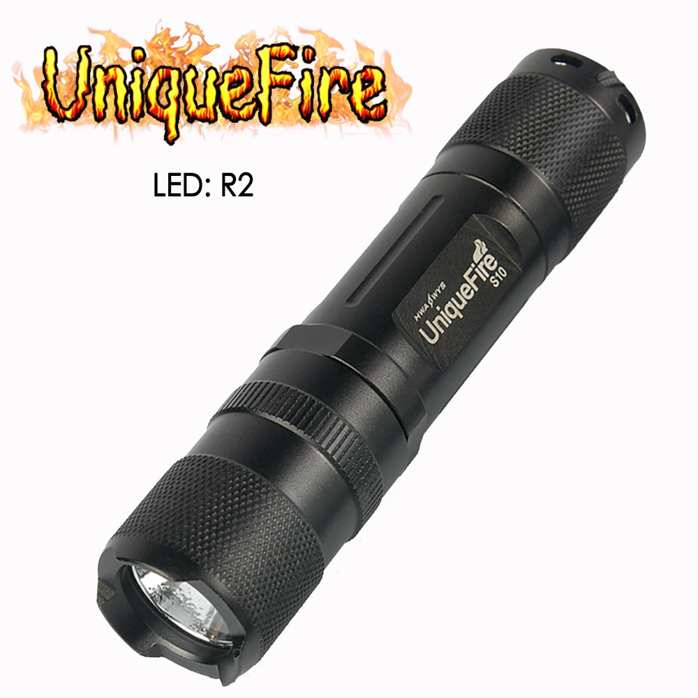 UniqueFire S10 R2 лампа с белым светильник факел гладкой поверхностью алюминиевый сплав