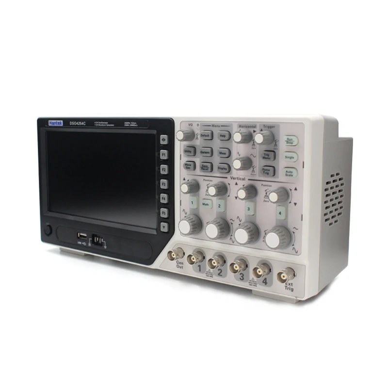 Hantek DSO4254C цифровой осциллограф 250 МГц 4 канала ЖК-дисплей USB осциллографы 7 дюймов ручной портретный Osciloscopio