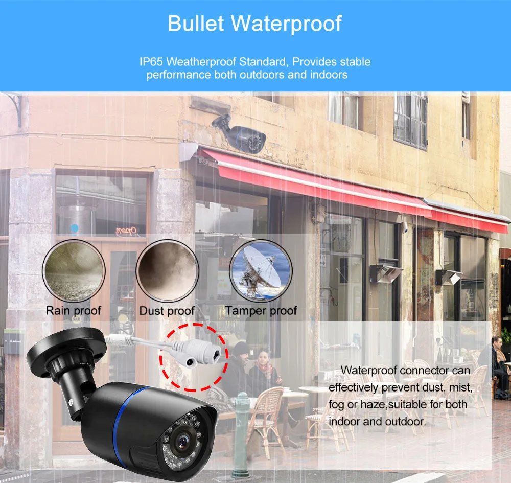 Full HD 1080P 8 канальный CCTV Системы 2MP металлическая уличная IP Камера H.265 NVR DVR Kit HDMI P2P и