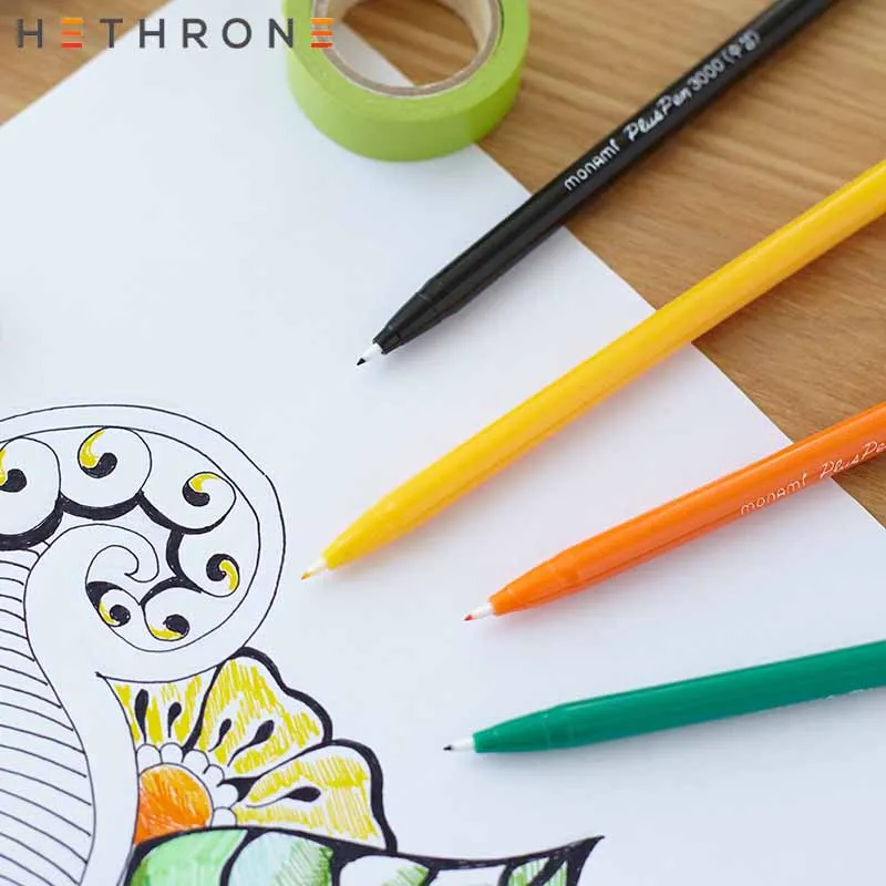 Hethrone 1 шт. 0,5 мм Корейская граффити ручка на водной основе ручка Fineliner Art Mark ручка Акварельная ручка для рисования волоконная ручка