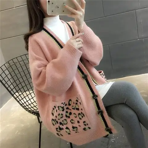 sweaters 2 Весна, Осень, Зима, Модный женский свободный кардиган с длинным рукавом, женский свитер, Женский вязаный кардиган, Свитера для беременных - Цвет: sweaters 2